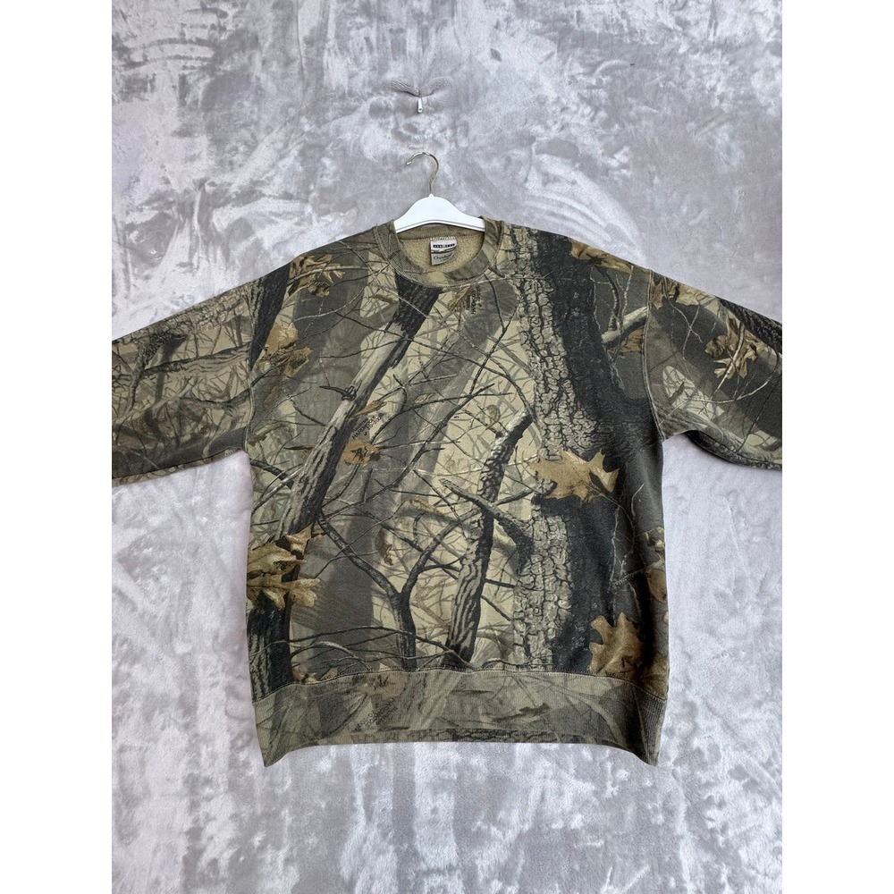 Jerzees Outdoors Camouflage Crewneck Sweatshirt‎ L G G